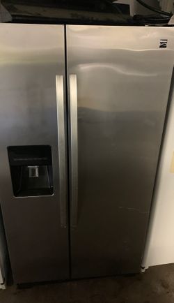 Kenmore stainless steel side by side refrigerator