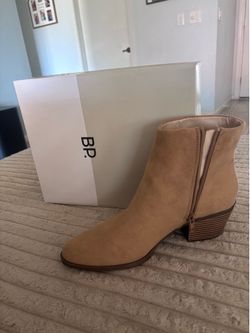 BP WALLIS-FABRIC WOMEN NORDSTROM BEIGE SAND BOOTIES SIZE 9M