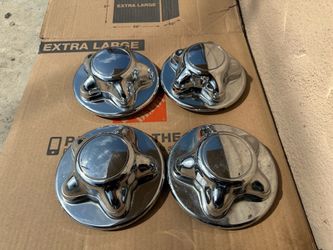 4 chrome center caps ford exposition f150 trucks suv 5 lug
