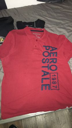 Camisa cuello polo size L aeropostal