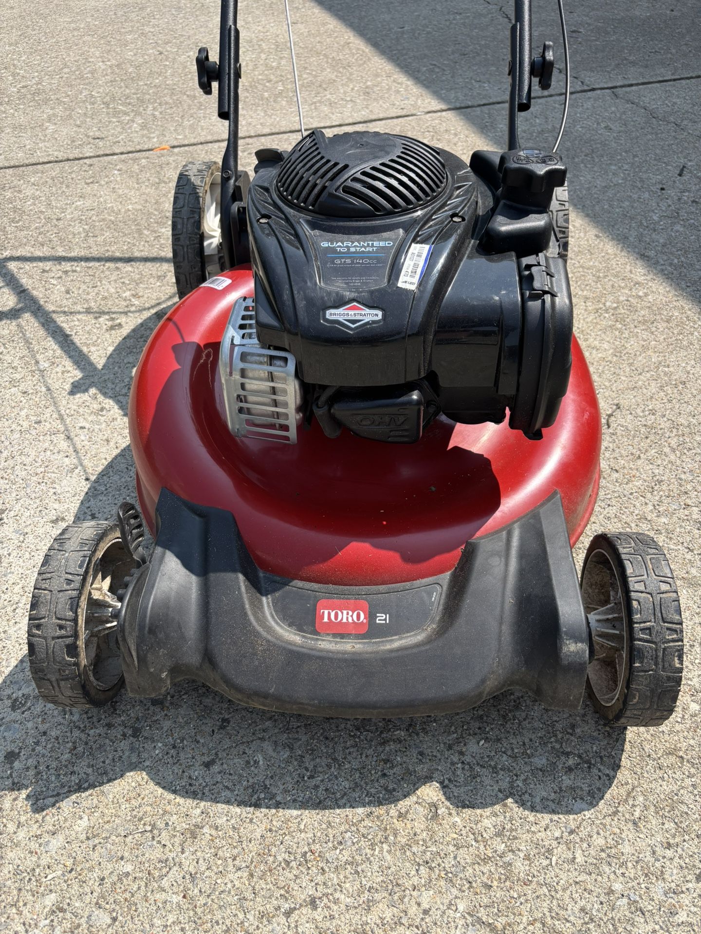 High Wheel Toro Push Mower Toro 21 Recycler 140cc Gas Powered High