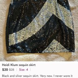 Heidi Klum Sequin Skirt