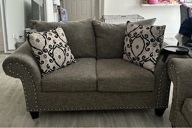 Loveseat and sofa set
