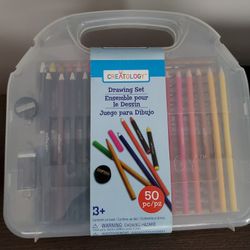 50 Pc Drawing Set W Case