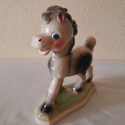 Vintage Beautiful Blue Eyed Nursery Pony