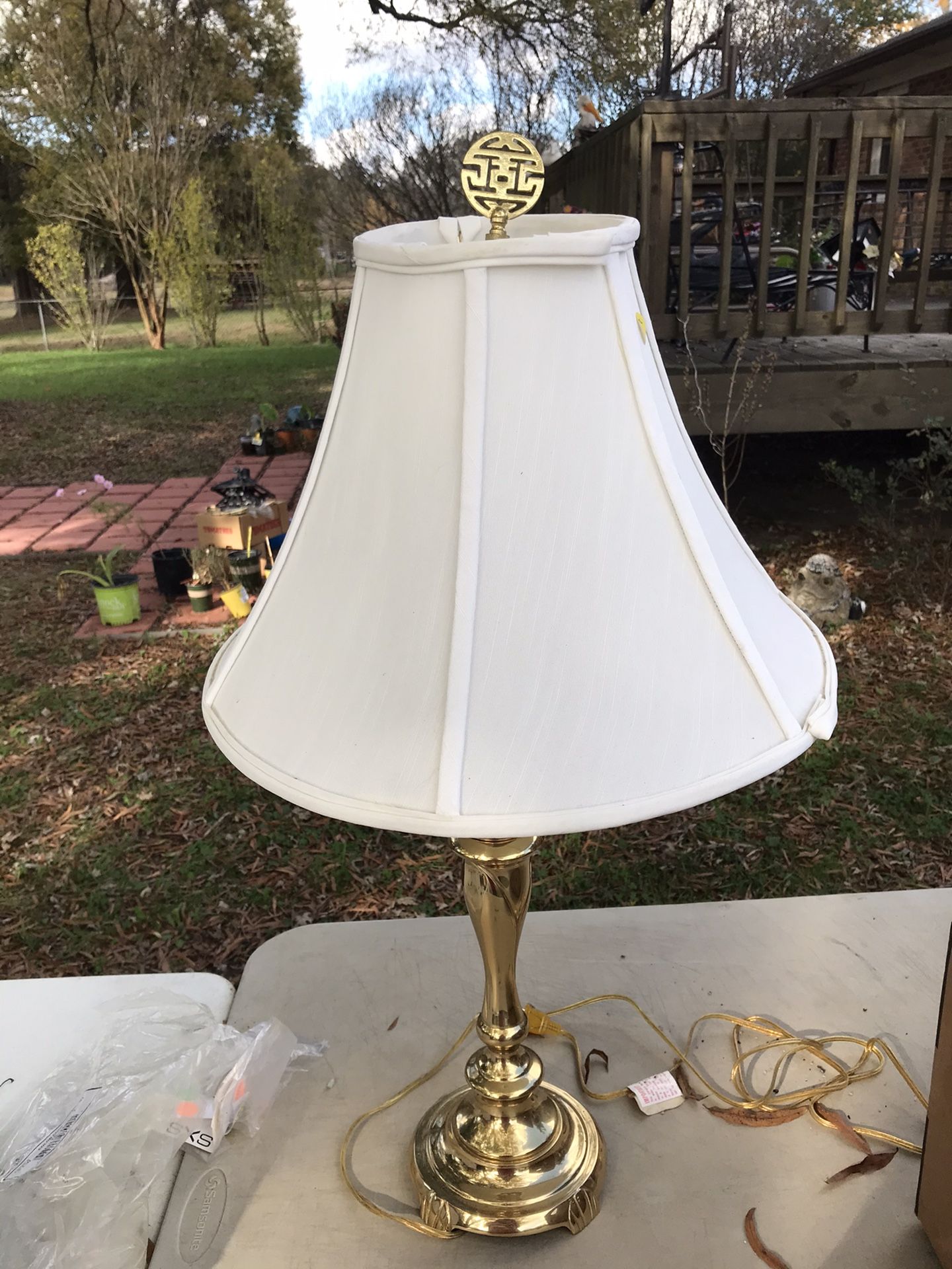 Brass lamp