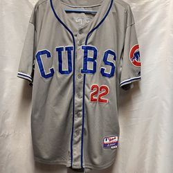 Vintage MLB Chicago Cubs #22 RUSSELL Majestic Embroidered Jersey 
