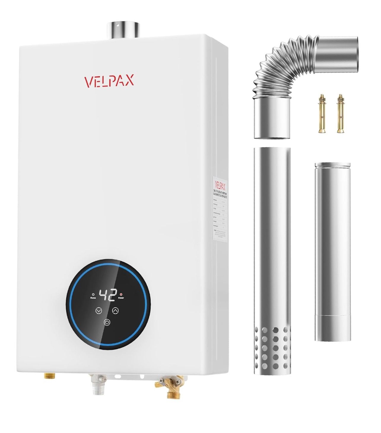 Natural Gas Tankless Water Heater,4.74GPM 18L Indoor,Instant Hot Gas water heater,Constant Natural Water Heater with Fahrenheit Digital Display,Multi-