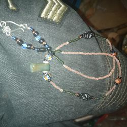 Cust Made Necklace, Aventurine Pendant!