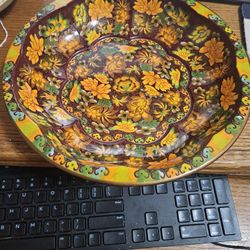 Daher Decorated Ware Metal Decortive Tin Bowl Vintage 