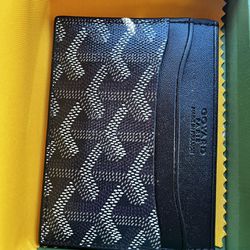 Brand NEW Goyard Wallet/Card Holder (Black & Blue)