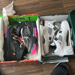 Off White AF1s & Jordan 4s For Sale 