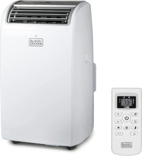 BLACK+DECKER 3 In 1 Portable Air Conditioner with Remote Control Fan Cooling AC Window