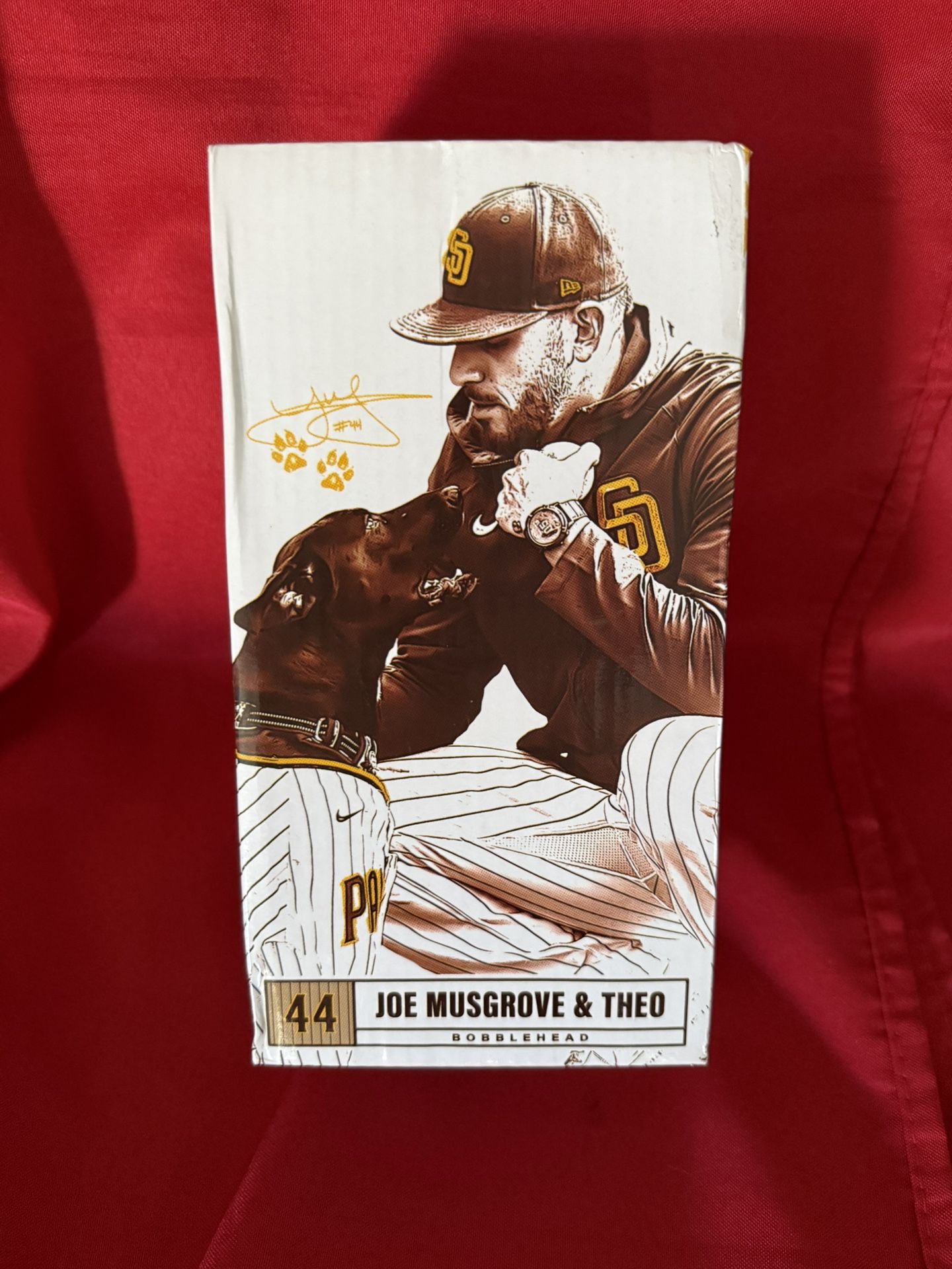 2024 Joe Musgrove & dog Theo San Diego Padres Petco Bobblehead SGA 5/14/24