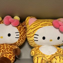 2 Jumbo Size Hello Kitty Plushies