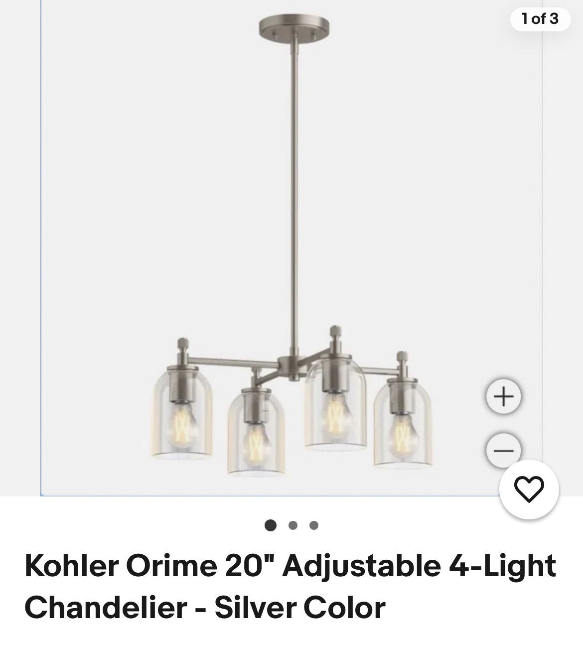 Kohler 4 light chandelier