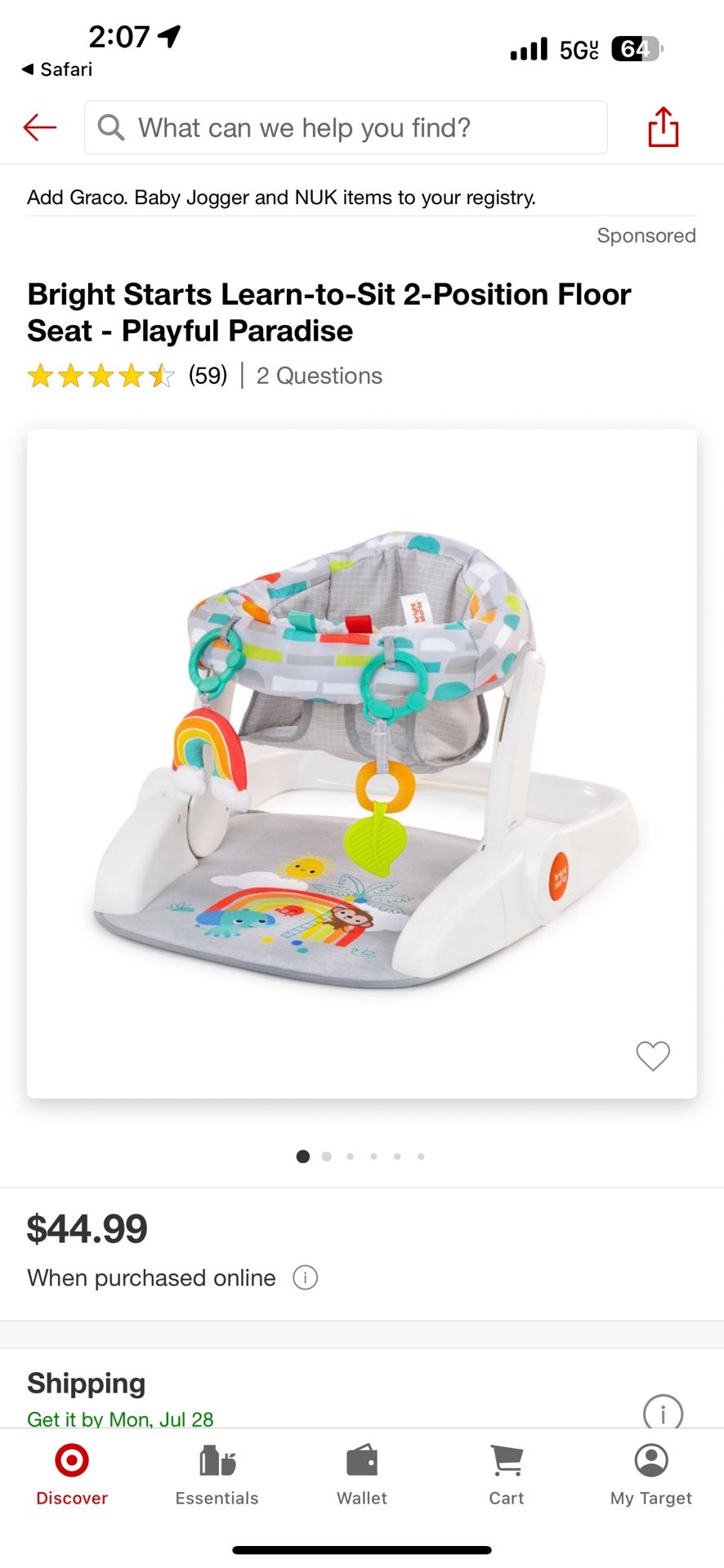 Floor seat/ asiento de piso