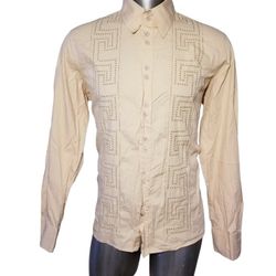 VERSACE JEANS COUTURE MEN EMBROIDERY ITALIAN  COTTON  LONG SLEEVE SHIRT SZ XXL

*PRICE IS FIRM*