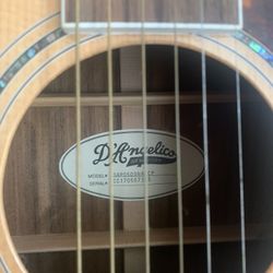 D Angelico Acoustic Electric Guitar