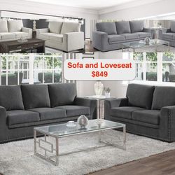 Sofa And LOVESEAT COMBO . CHOOSE COLOR.  OCTOBER SALE