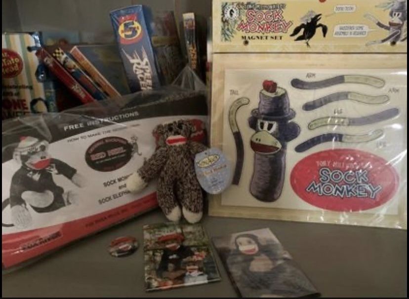 Lot Of Sock Monkey Items