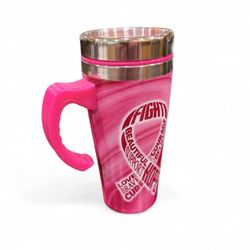 Breast Cancer Awareness Pink Ribbon 16oz Mug NEW