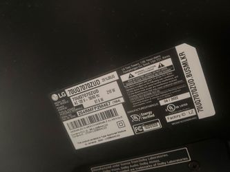 Lg Webos TV 70" Tv