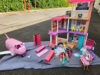 Barbie House,  Airplane, Barbies,  Accessories and MORE
