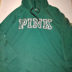 Victoria Secret Pink Sweatshirt Dress Size Large 