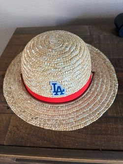LA Dodgers Straw Boater Hat Luffy