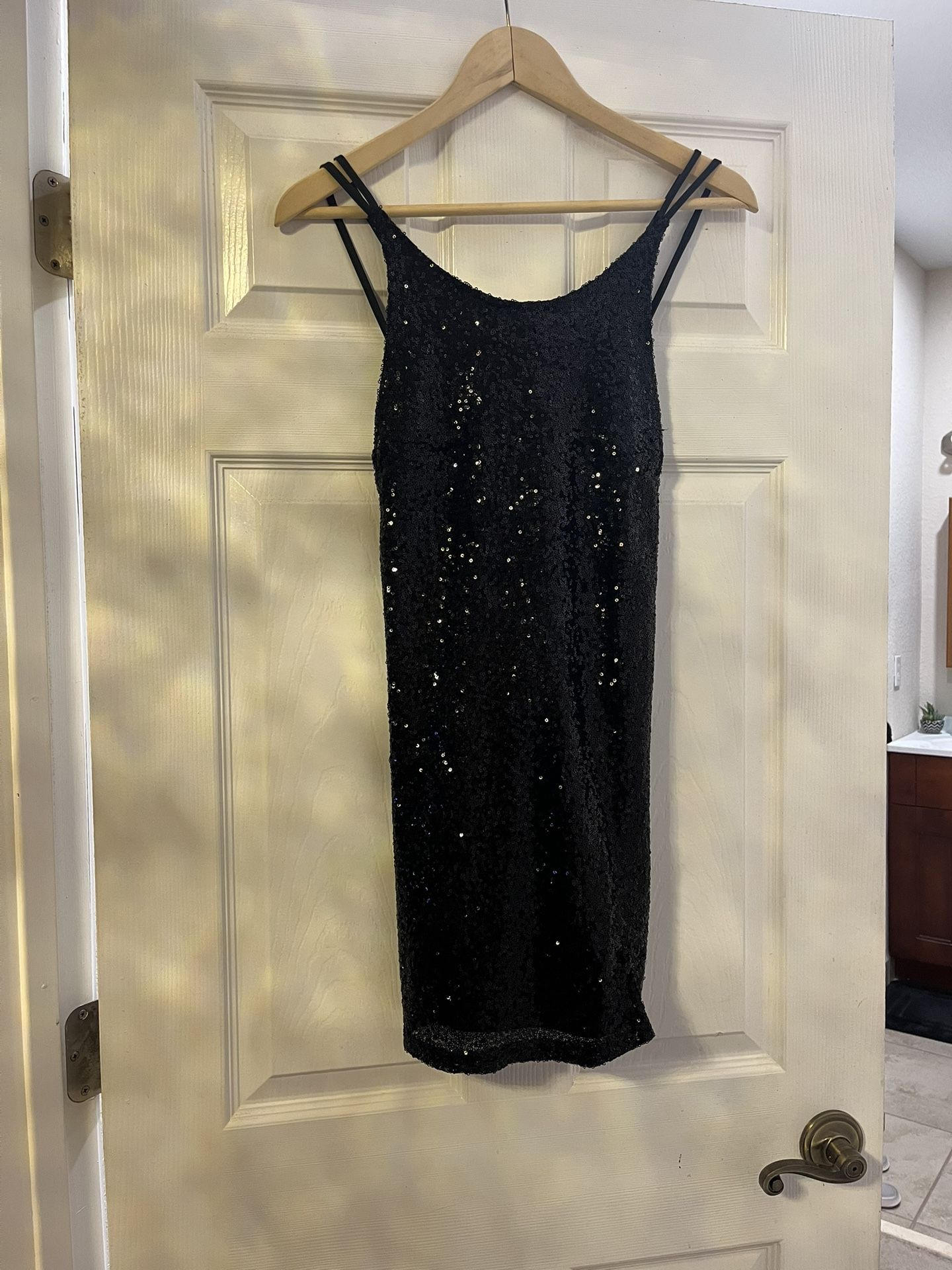 Glitter Black Dress