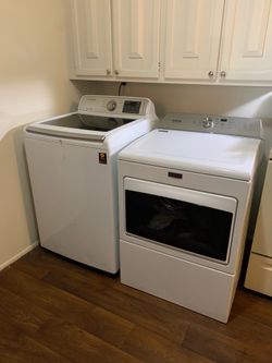 Maytag Dryer + Samsung Washer Set – $325
