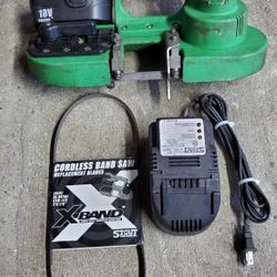 Stout XBand Band Saw STX-250 18volt With Battery & Charger  & 2 Extra Blades
