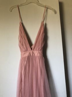 mauve dress w 2 slits