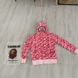 Bape Pink Hoodie
