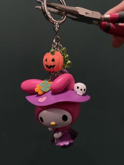 My Melody Witchy Halloween Trinket Keychain