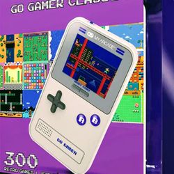 MY ARCADE GO GAMER CLASSIC - GRAY AND PURPLE (300 GAMES IN 1) 
