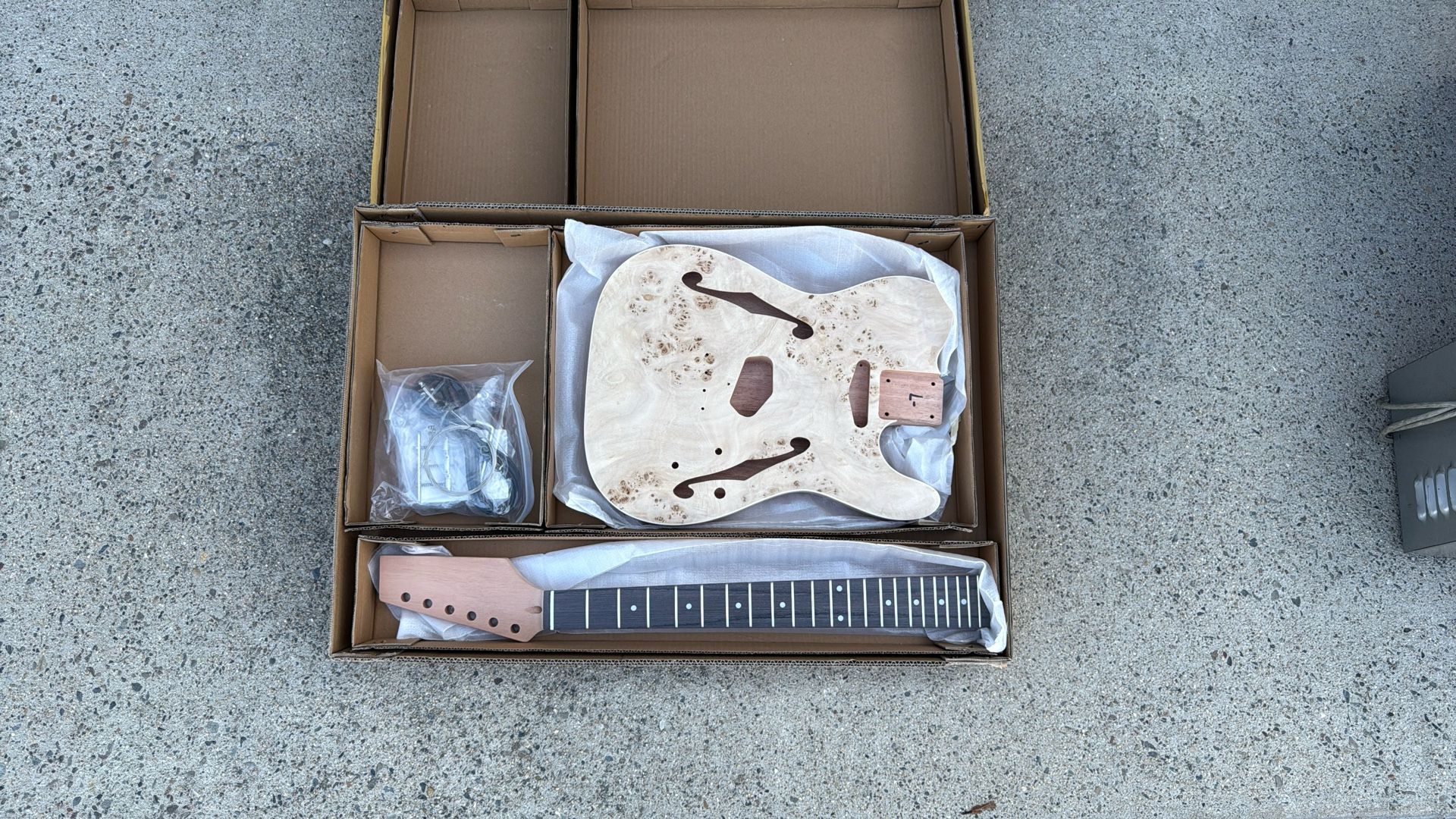 BexGears Hollow Body Telecaster Style Kit Guitar - Complete