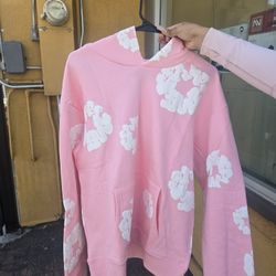 Denim Tear  Hoddie  Pink