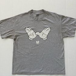 🔴Wu-Tang Shirt Size XL Mickey Hands Gray WuTang Clan Method Man