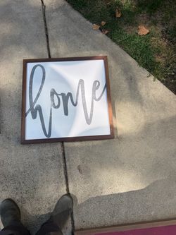 “Home” framed wall art
