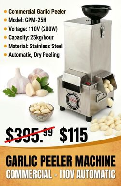 Commercial Automatic Garlic Peeler Machine GPM-25H