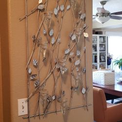 Silver Wall Voltive Candle Holder