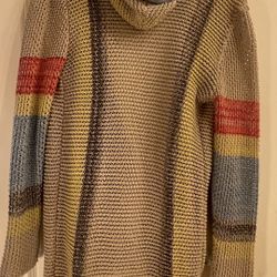 Vintage Havana Knit Cardigan - Brand New  - Size Medium - Cute Hood 
