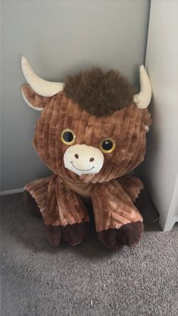 large stuffed cow