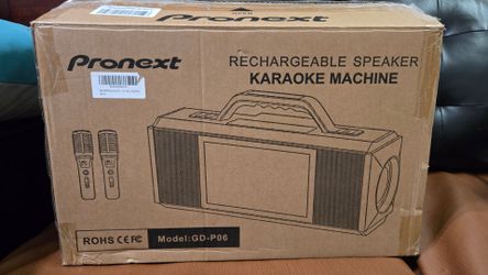 Pronext Karaoke Machine with Lyrics Display for Adults Kids, 200W Sound, 10 Inch