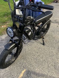 Black Fat Tire Electric Bike