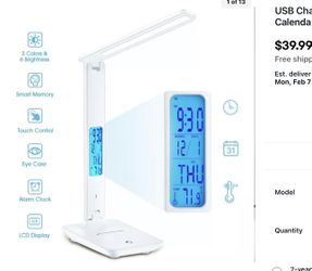 NEW Patriot lighting desk lamp Dimmable
