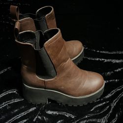 Brown Platform Boots