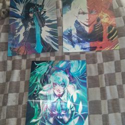 3 Anime Art  Pictures Bundle....
